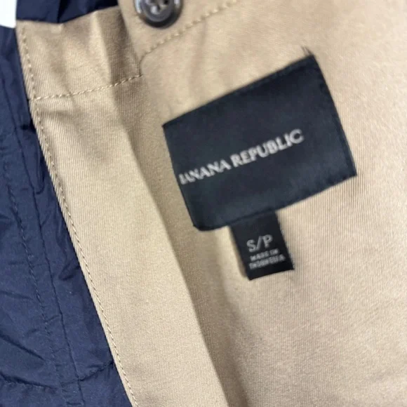 Banana Republic Classic Double Breasted Trench Coat Khaki Size S Quiet Luxury - Picture 9 of 16